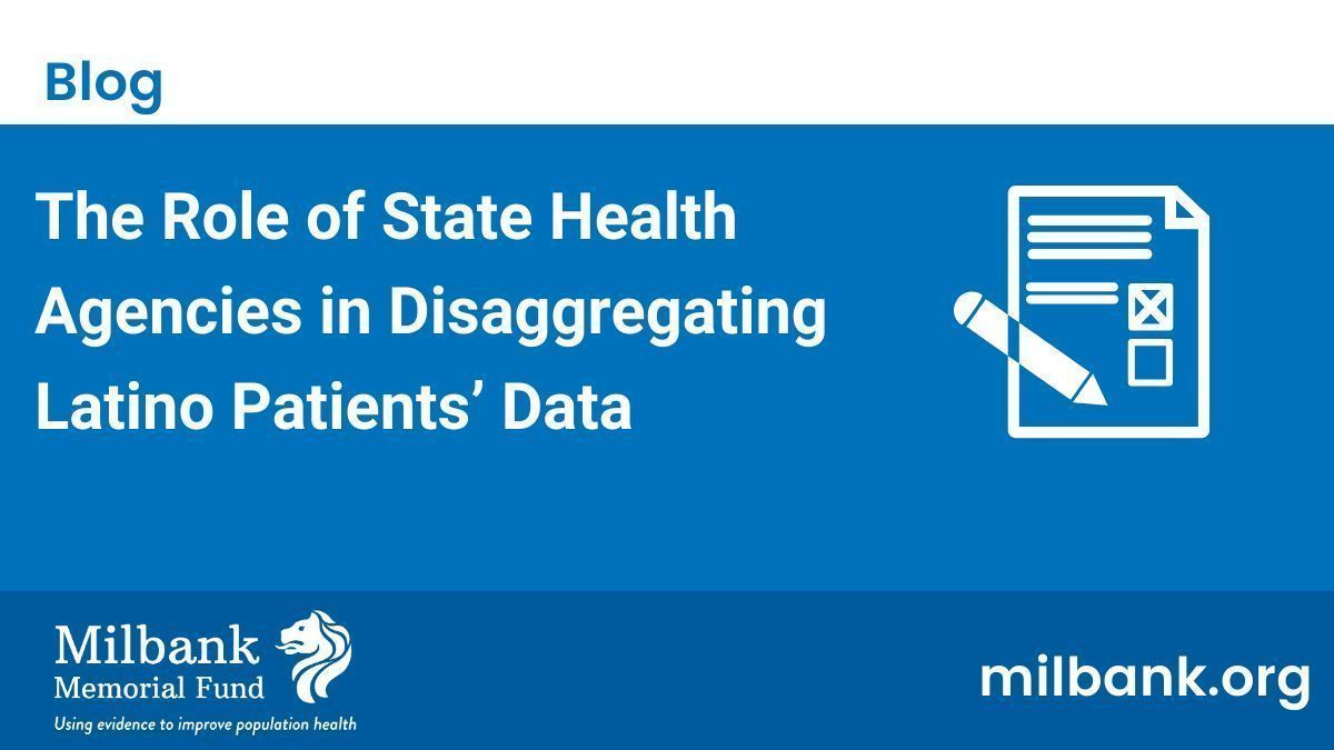 Understanding the diverse needs of Latino patients is essential for equitable health care. In a new blog post @MmMiguelmM and John Heintzman of @ochinnetwork discuss the role that state health agencies can play in disaggregating Latino health data: buff.ly/3Un1fdM
