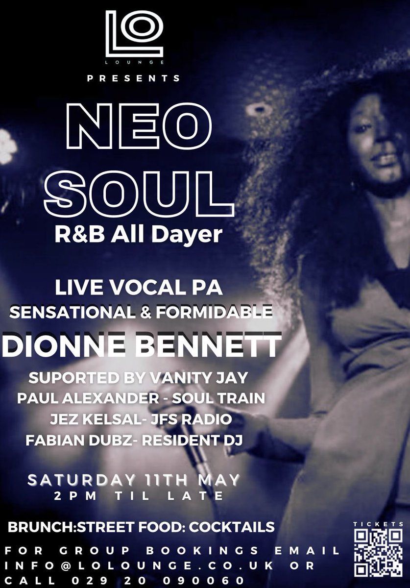 Hello Cardiff 🏴󠁧󠁢󠁷󠁬󠁳󠁿I’m going to test drive my vocals! 😎🔥🔥🔥
Tickets 🎟️ 

fixr.co/event/neo-soul…