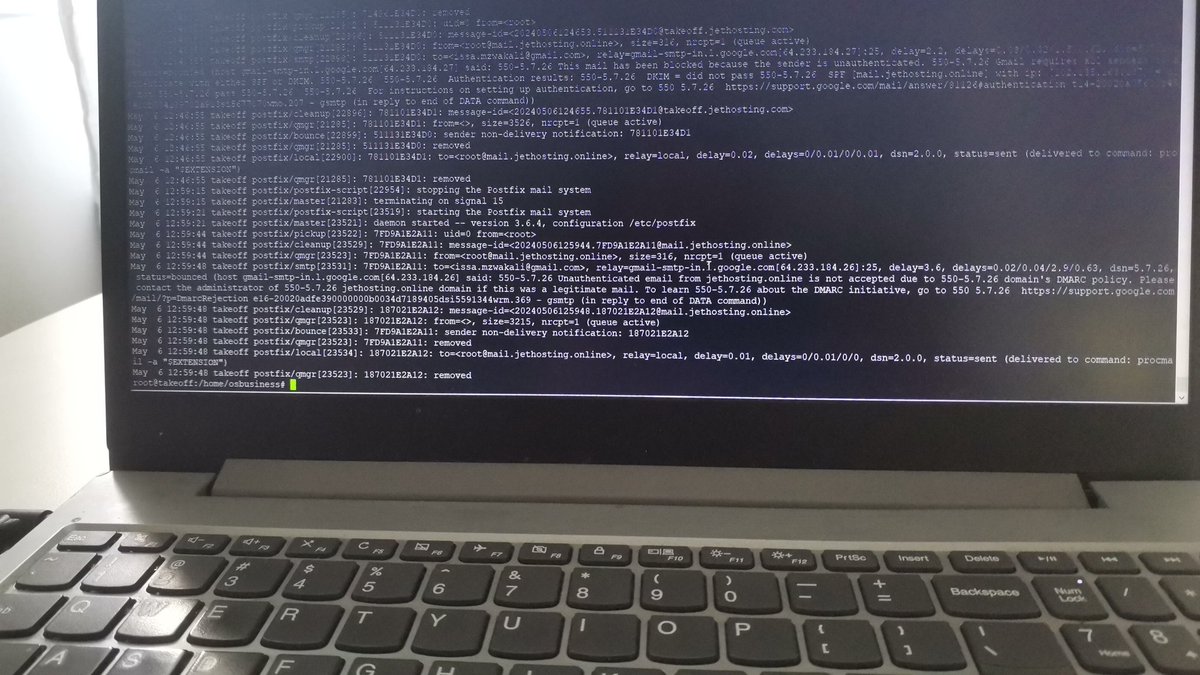 Busy debugging some SPF/DKIM/DMARC authentication issues when sending an email to a Gmail account.

Basically some missing DNS Records.

Noticing a large improvement in the speed of DNS updates ever since we switched jetdomains.online DNS resolver to 1.1.1.1

#buildinpublic