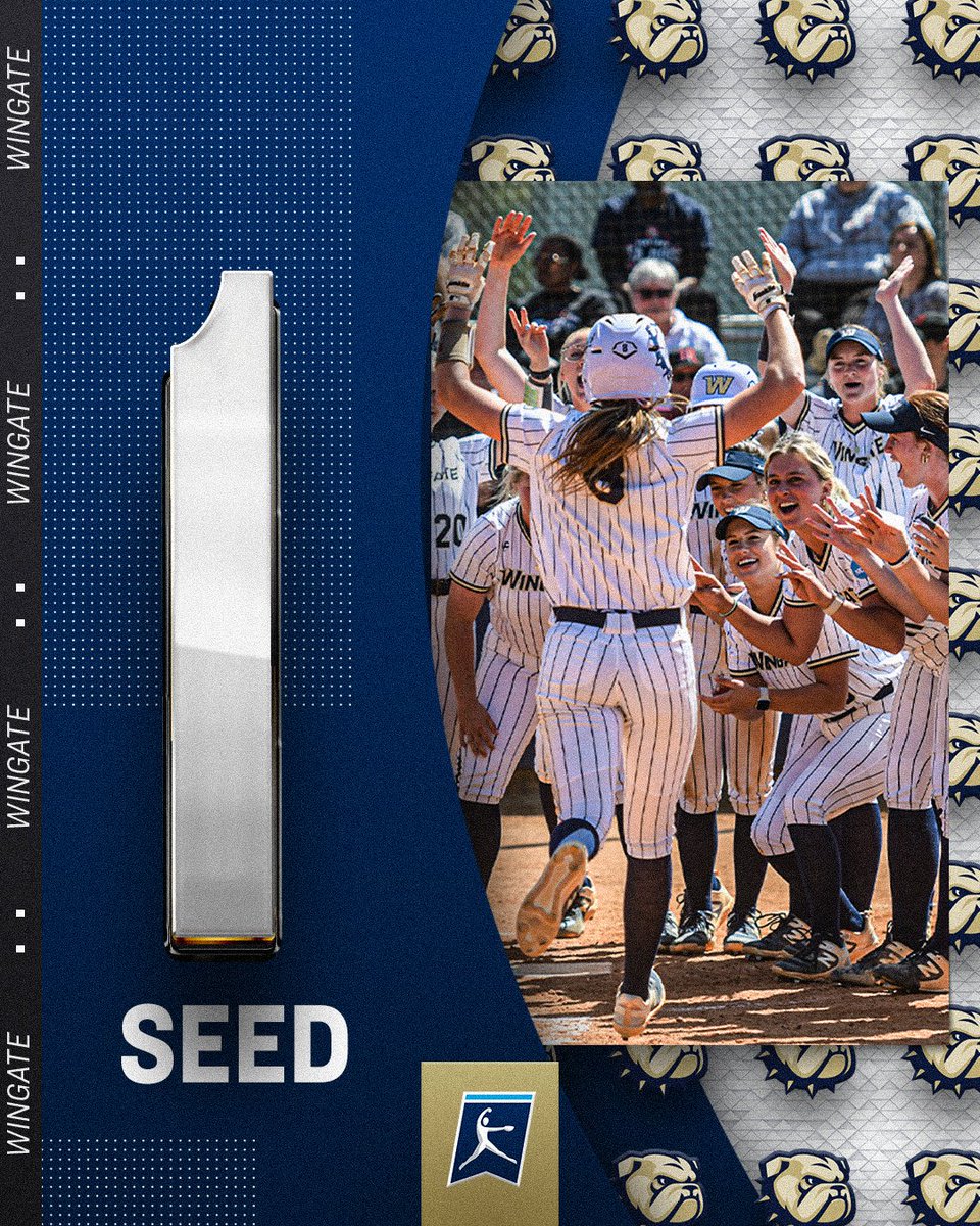 Representing the Southeast Region as the No. 1️⃣ seed, @WingateSoftball! #MakeItYours | #D2SB