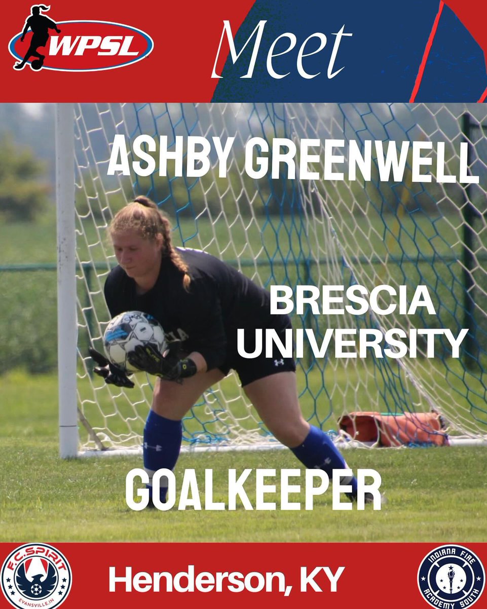 Congratulations Ashby on playing in the WPSL this summer with the F.C. Spirit Evansville. Make sure you go and like the F.C. Spirit Evansville and watch her this summer.