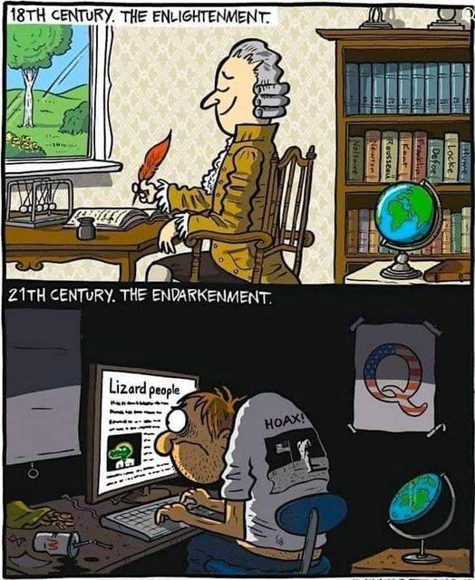 #18thcentury #enlightenment vs. the #DarkAges #conspiracytheory
#funny #cartoon