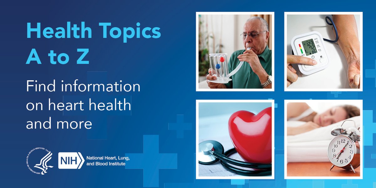 Learn how to take care of your heart with @NIH_NHLBI’s health topics. go.nih.gov/43FxaCN