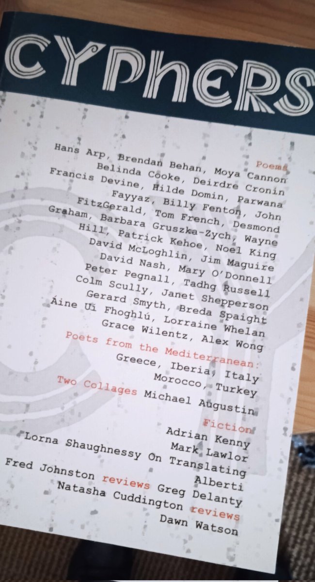 Breda Spaight (@bredaspaight) on Twitter photo Picked up my contributor's copy of Cyphers 97 at yesterday's launch <a href="/Strokestownpoem/">Strokestown Poetry</a> Poetry Festival. Great work in here by <a href="/BillyFenton7/">Billy Fenton</a> <a href="/ColmScully1/">Colm Scully</a> <a href="/grace_wilentz/">Grace Wilentz</a> <a href="/maryodonnell03/">Dr Mary O'Donnell</a>. A pleasure to say Hi <a href="/LukeMorganPoet/">Luke Morgan</a> <a href="/gmitchellpoet/">Geraldine Mitchell</a> <a href="/ArlenHouse/">Alan Hayes : Arlen House</a> Picked up my contributor's copy of Cyphers 97 at yesterday's launch <a href="/Strokestownpoem/">Strokestown Poetry</a> Poetry Festival. Great work in here by <a href="/BillyFenton7/">Billy Fenton</a> <a href="/ColmScully1/">Colm Scully</a> <a href="/grace_wilentz/">Grace Wilentz</a> <a href="/maryodonnell03/">Dr Mary O'Donnell</a>. A pleasure to say Hi <a href="/LukeMorganPoet/">Luke Morgan</a> <a href="/gmitchellpoet/">Geraldine Mitchell</a> <a href="/ArlenHouse/">Alan Hayes : Arlen House</a>