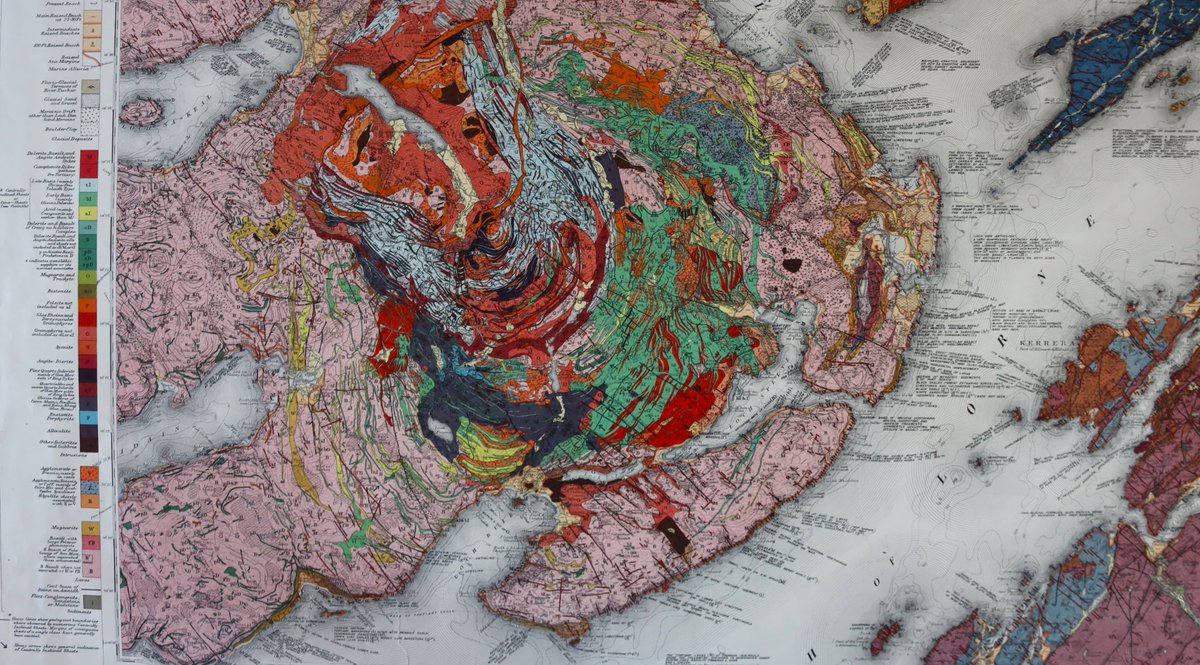 It's #mapmonday! Today we are sharing this wonderfully colourful geological survey map 🗺️Who can guess where this is and share photos they've taken at this location? Comment below 👇