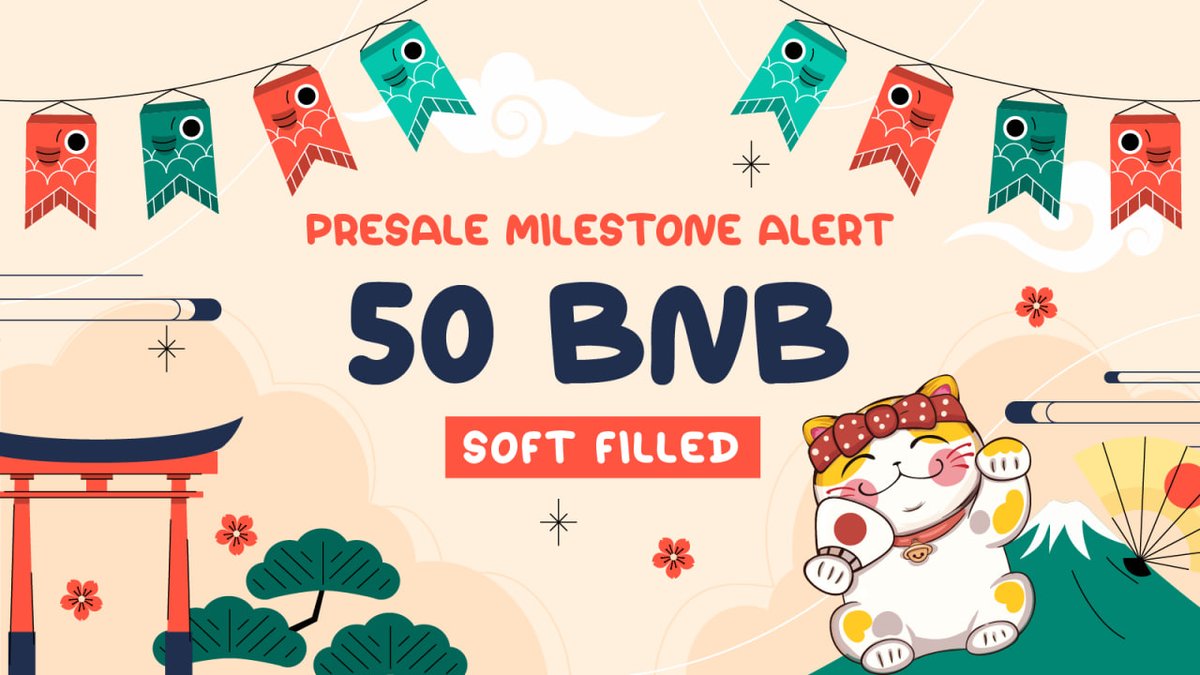 🎉 $CAT Presale Milestone Alert: 50 BNB Reached! 🎉 🎊 Incredible news, $CAT community! We've soared past the 50 BNB milestone in our presale, thanks to your amazing support and belief in our vision. 💥 🔗PRESALE LINK: pinksale.finance/launchpad/bsc/… #Presale #fairlaunch #cat