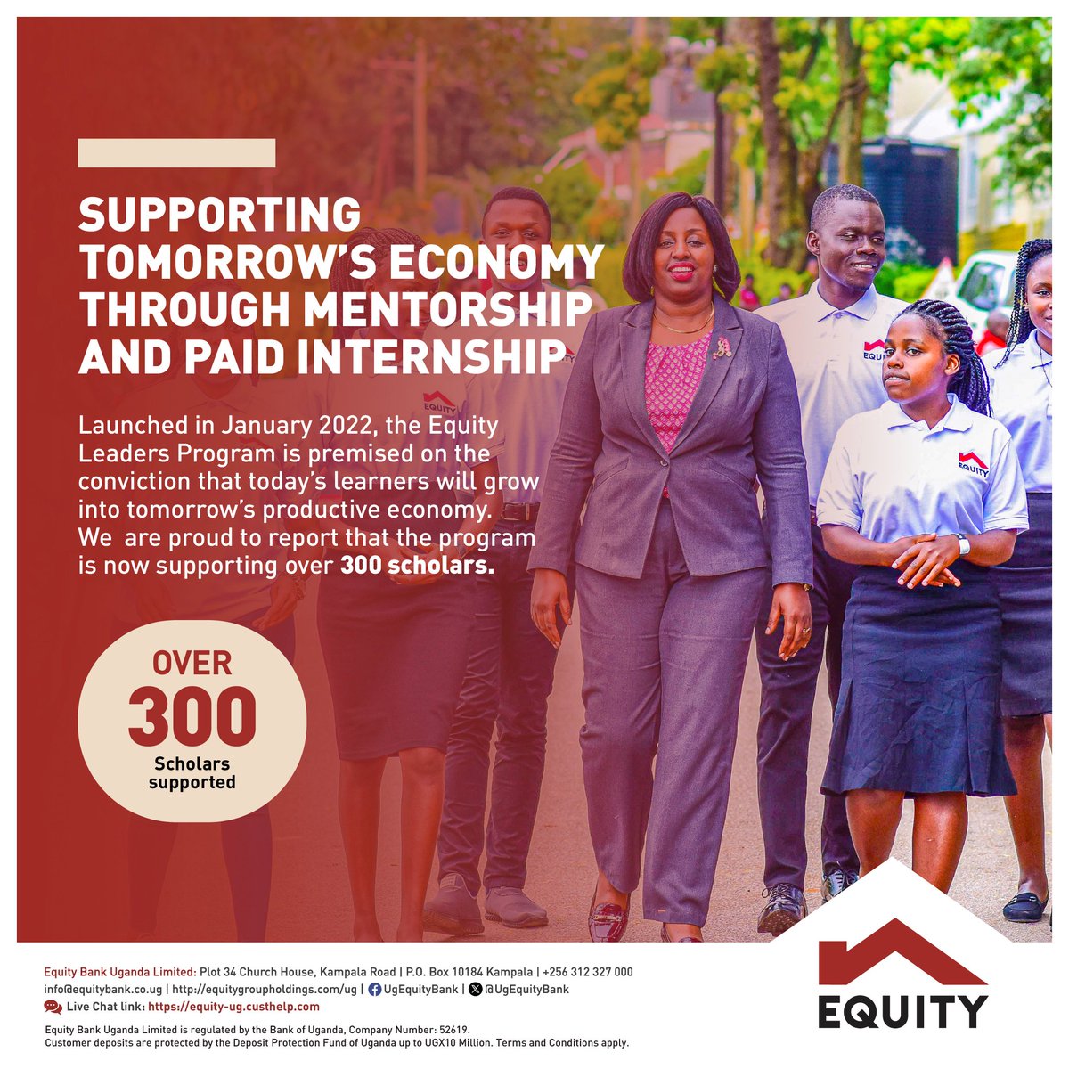Celebrating a milestone! With over 300 scholars admitted, mentored and awarded global scholarships since the inception of the Equity Leaders Program in Uganda in 2022, Equity Bank is dedicated to shaping tomorrow's leaders. 🌟 #ELPUganda #EquityBankFinancials…