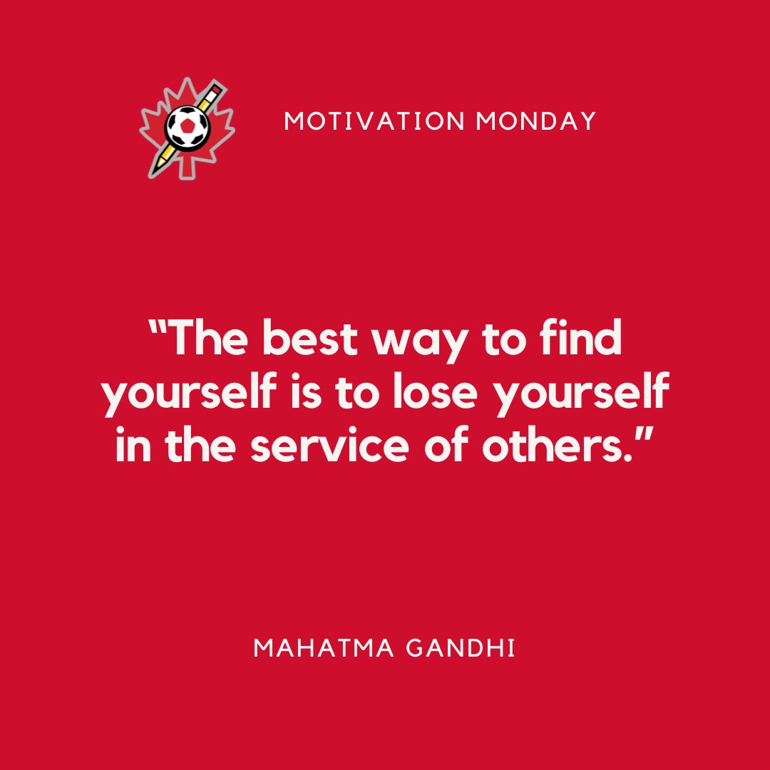 Service is at the core of our work at @canadascores_to .
 
#MotivationMonday #CanadaSCORES #CanadaSCORESTO #CanadaSCORESVan #AmericaSCORES #soccer #poetry #community #Gandhi #canadasoccer #tfc #torontofc #poetathlete #charity #afterschool  #youthdevelopment #donate #follow