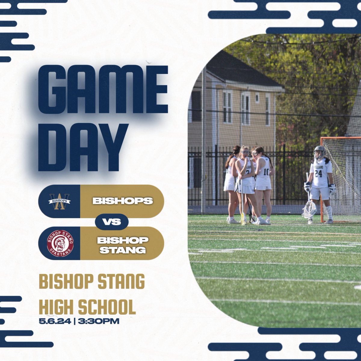 GIRLS LACROSSE: The Bishops head to Bishop Stang for a 3:30pm matchup! #rollbills @awhsglax