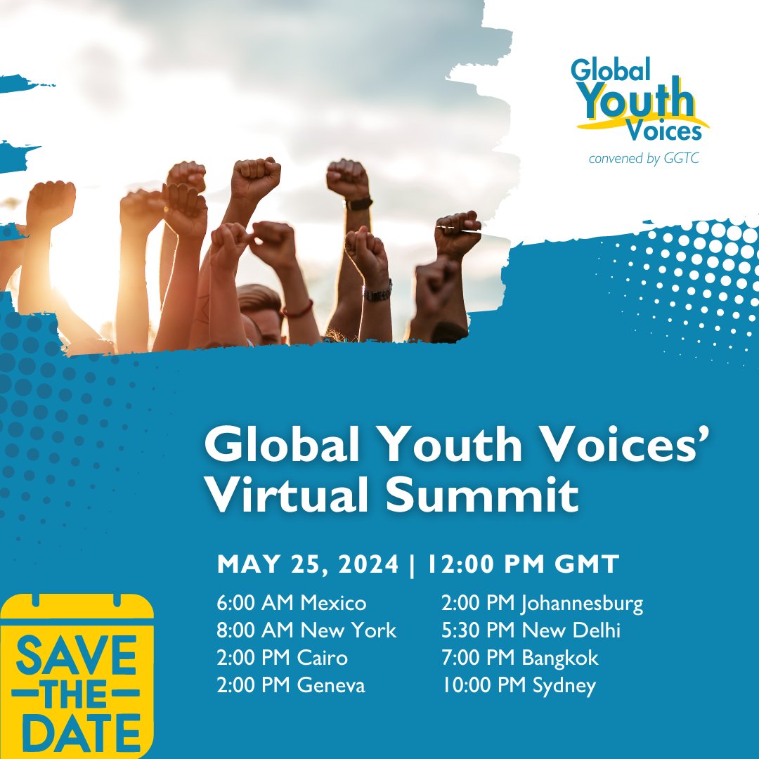 Celebrate #WorldNoTobaccoDay 2024 with the Global Youth Voices (GYV)! Join us for the GYV Virtual Summit and explore how we can amplify our tobacco control efforts effectively! Save the date: May 25th, Saturday, at 12:00 GMT. Register now: bit.ly/4b5PGyX