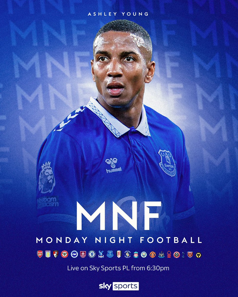 Ashley Young is our special guest on MNF tonight 🔷 Tune in from 6:30pm on Sky Sports PL ahead of Crystal Palace vs Man Utd ⏰