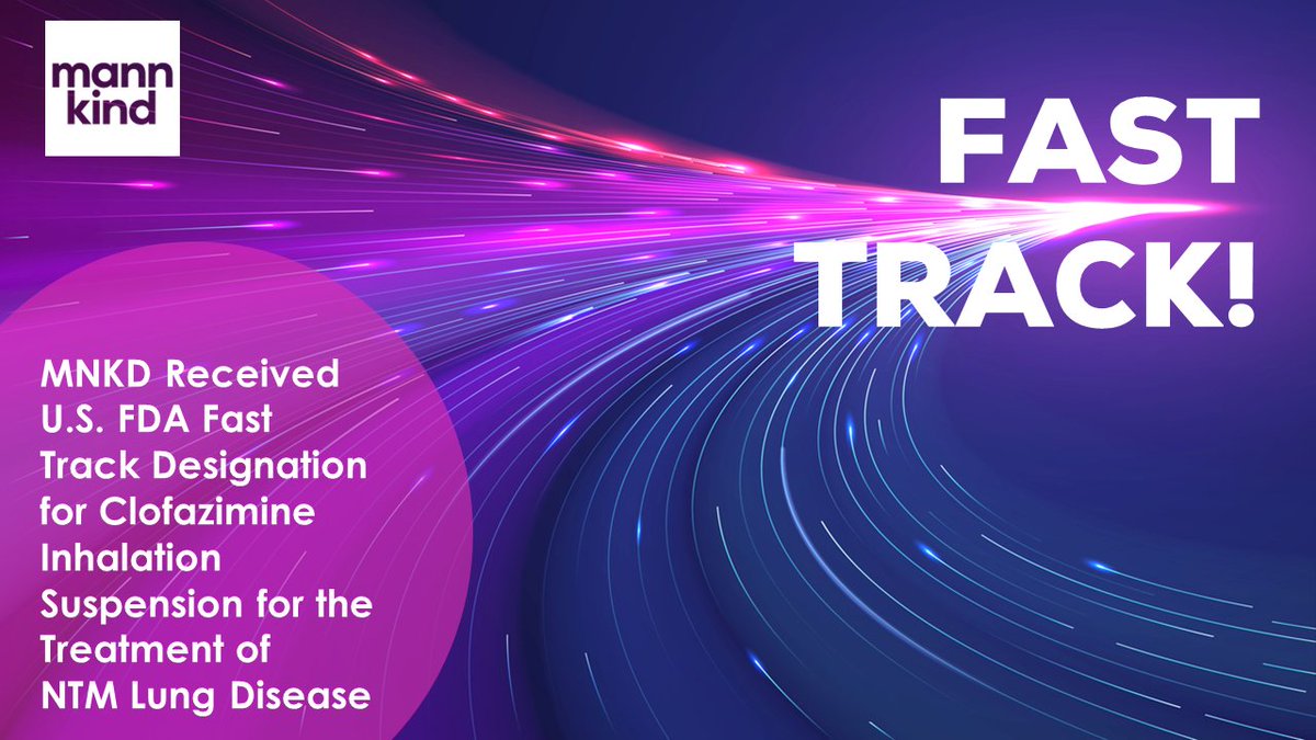 MannKindCorp's tweet image. The Pulmonary team at MannKind has been busy this past week, and the momentum continues with today’s news. MannKind is progressing two studies - one for NTM and a second for pulmonary fibrotic diseases: bit.ly/3Wio8lg #MNKD #NTM #NTMlungDisease #ATS2024 #NTMir