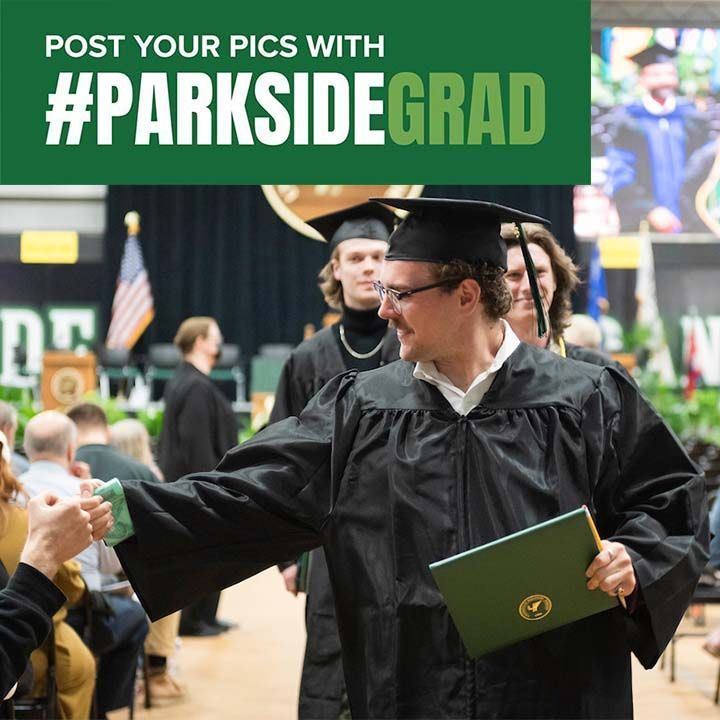 It's almost time, Class of 2024!!! Less than 1 week until commencement 💚 🐻 🎓 We can't wait to celebrate you on Saturday, May 11!!! Make sure you share your photos with us by using #ParksideGrad !!! YOU DID IT!!! #uwparkside