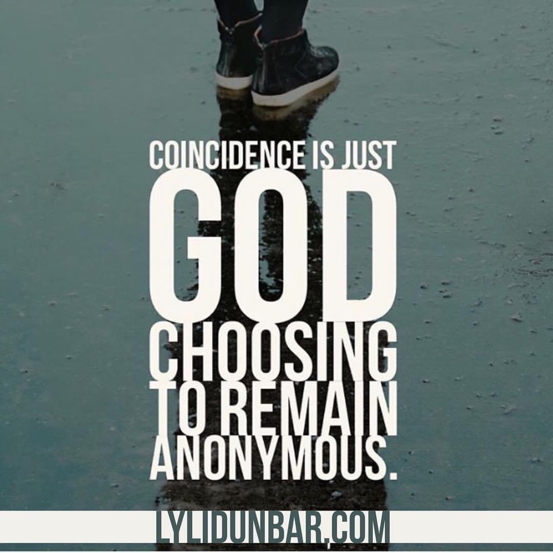 That coincidence is actually a “God-incidence.” Keep an eye out because He is using your situation to display His glory. 🔥🔥🔥 #glorytoGod #GodIsGreat #miraculous