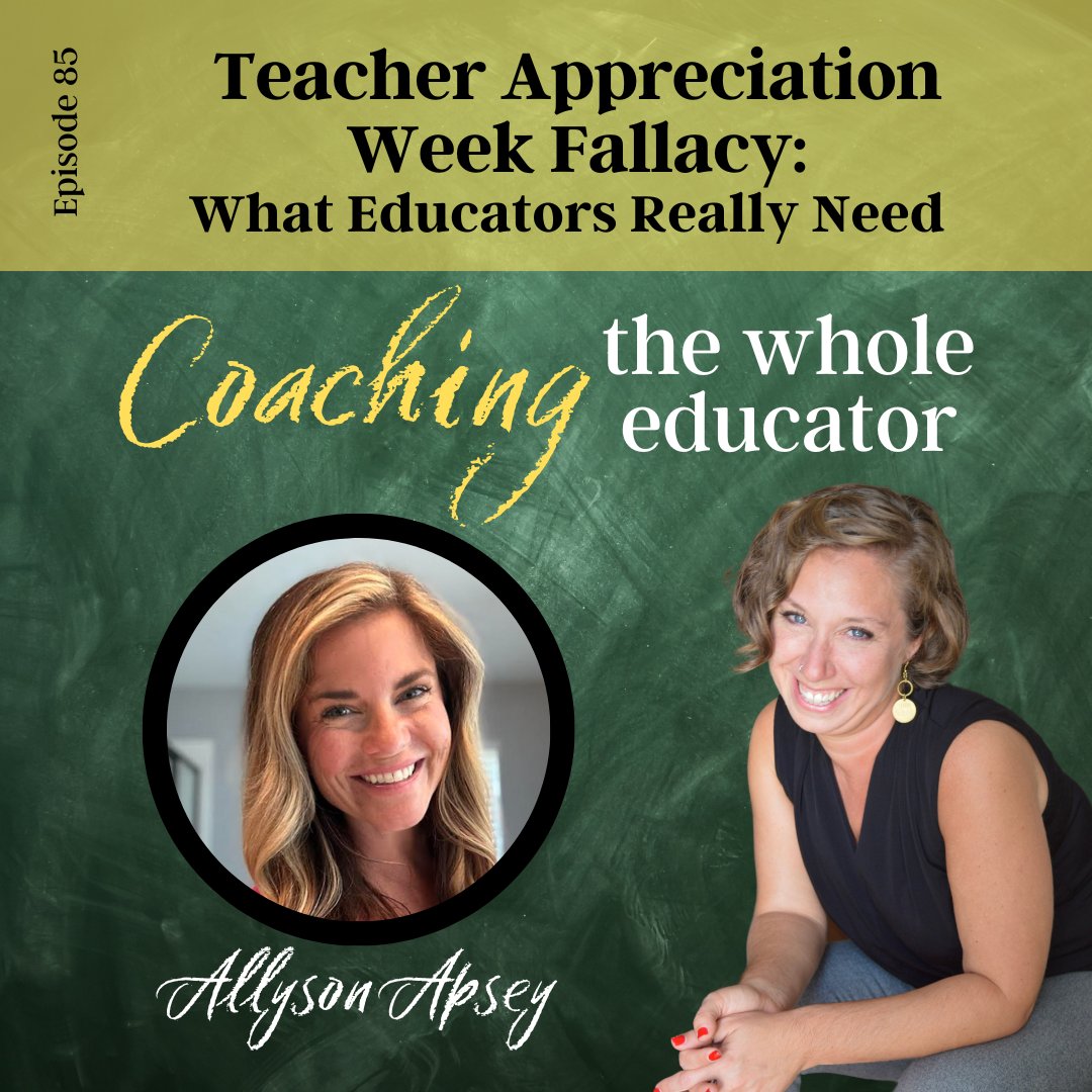 Let's go beyond the typical gestures for Teacher Appreciate Week and give our teachers what they need with the 6 Pillar Framework from @allysonapsey. Listen here: bit.ly/3UuBWGN

#educoach #instructionalcoach #edleader #principal #assistantprincipal  #teacherappreciation