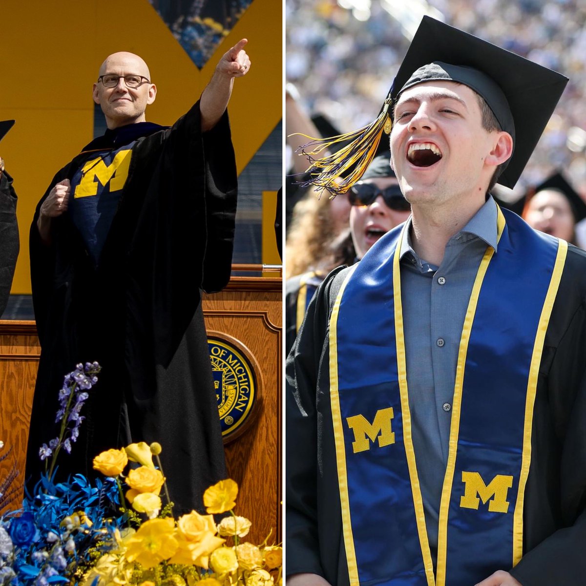 My son hadn’t had a proper graduation since middle school. Here’s my commencement address at Michigan, written for him & Class of 2024. Please share it — we all need more empathy. “If you really want to shock the world, unleash your kindness.” youtube.com/watch?v=D1c_UC…