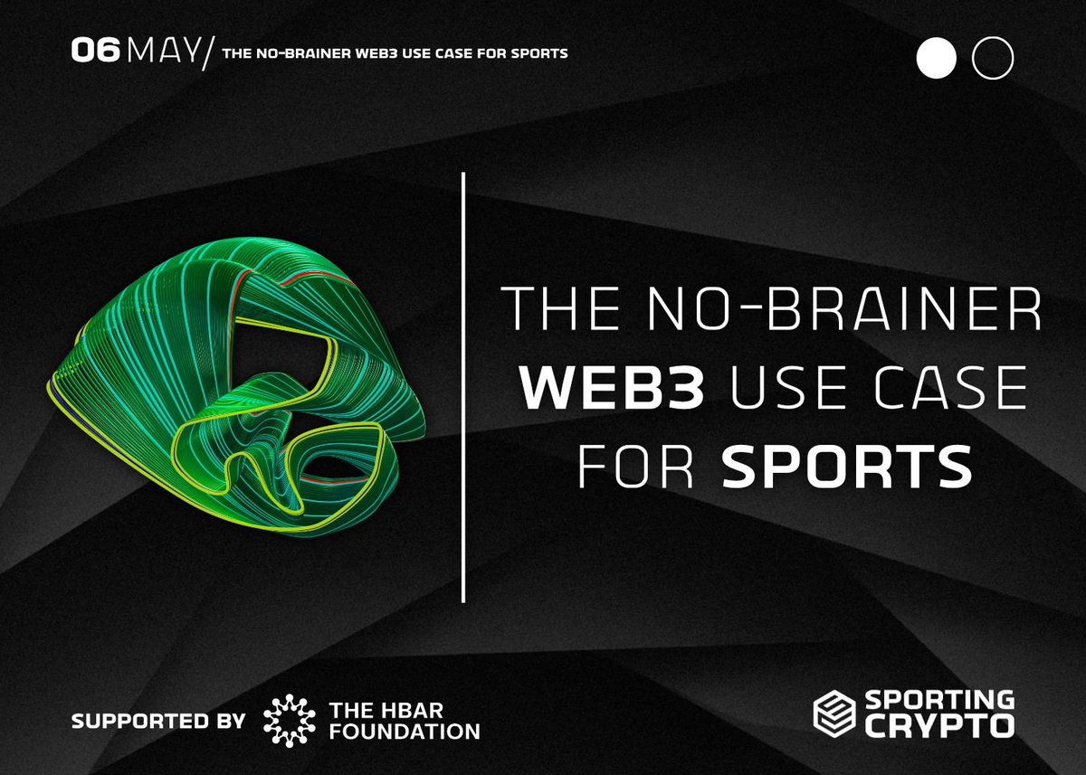 The latest newsletter from Sporting Crypto is live! 🧠 The No-Brainer Web3 Use Case For Sports 🖋️ For the first time ever we have got a guest writer! It was an honour to have @tareqnazlawy step into the writer's chair. He has been an incredible ‘node’ in the Sporting Crypto