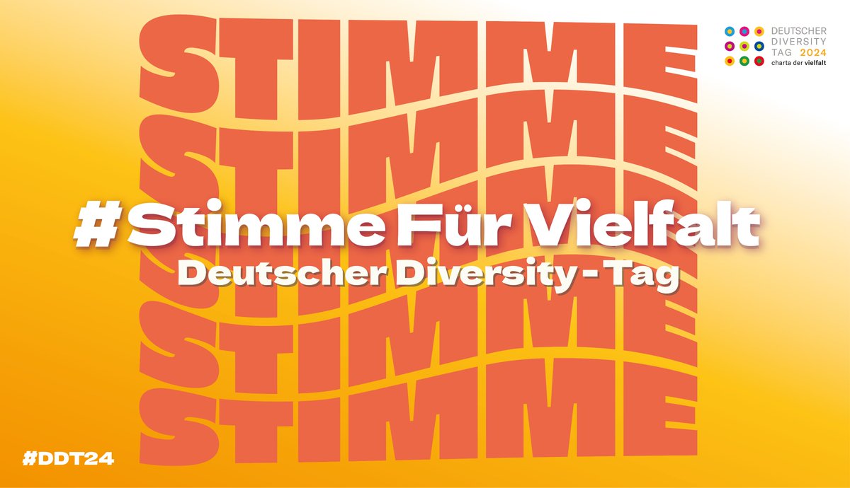 Als Mitglied der„Charta der Vielfalt“ setzen wir uns für #Vielfalt und Wertschätzung in der Arbeitswelt ein. #DDT24 #CelebrateDiversity