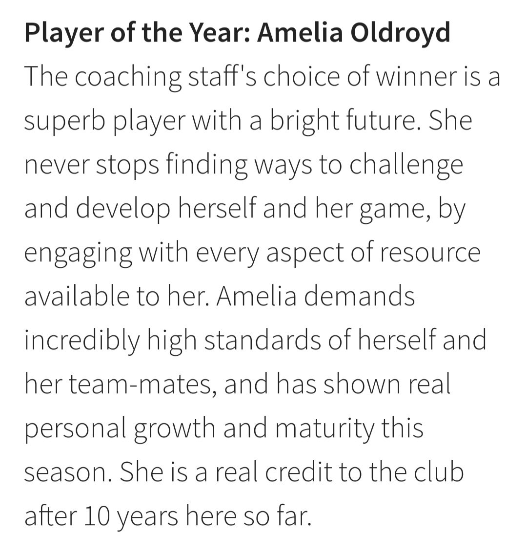 Congratulations to #MUWomen U21 Player of the Year, Amelia Oldroyd!

#mufc #MUAcademy