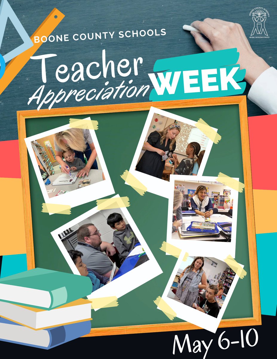 Thank you for investing your time, energy, & heart into growing the minds of your students! We appreciate more than words can express. Teacher Appreciation Week is May 6-10! @SuptTurner @McArtorEric @JimDetwiler1 @BestKimble @DrJlvw76 @bcsddrysdale @BooneCountyKy @CityofFlorence