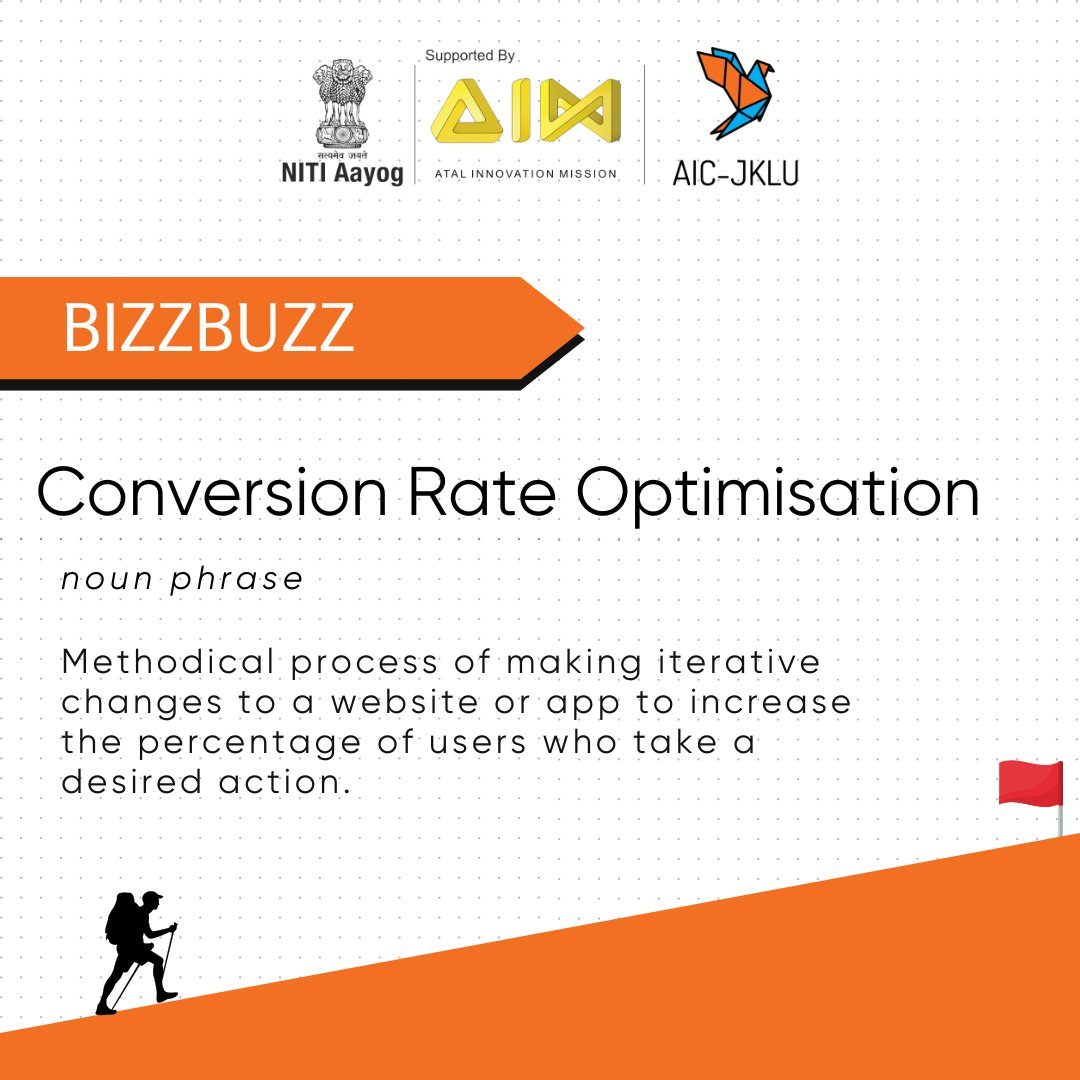 Today, we're delving into the startup world with the term 'Conversion Rate Optimization' (CRO). Join us on this enlightening journey through startup terminology in our 'BizzBuzz' series. #bizzbuzz #aicjklu