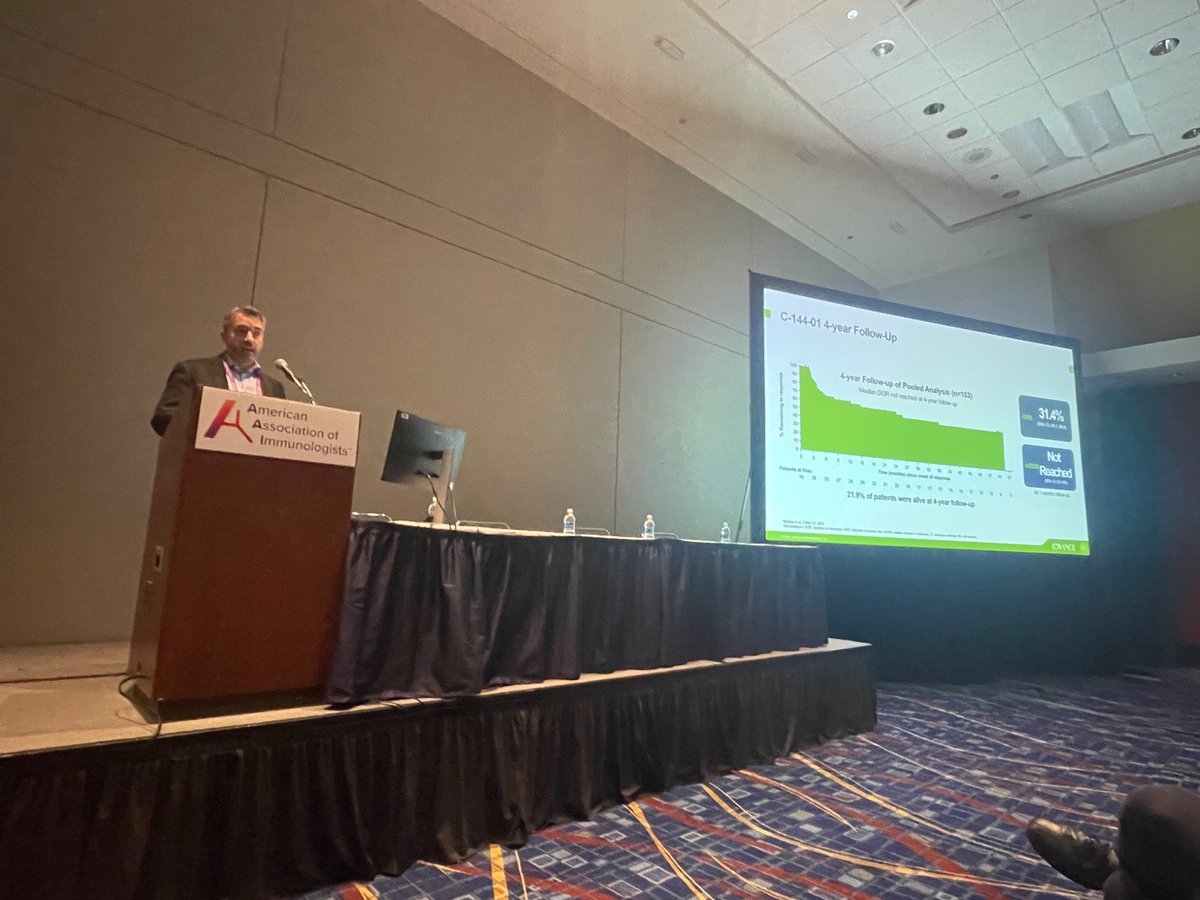 First up @ImmunologyAAI @sitcancer symposium! Rockstar @BrianGastmanMD @IovanceBio reviews how #TILs are beneficial in #melanoma Specific CD8 TIL subsets support effector and resident memory responses #AAI2024