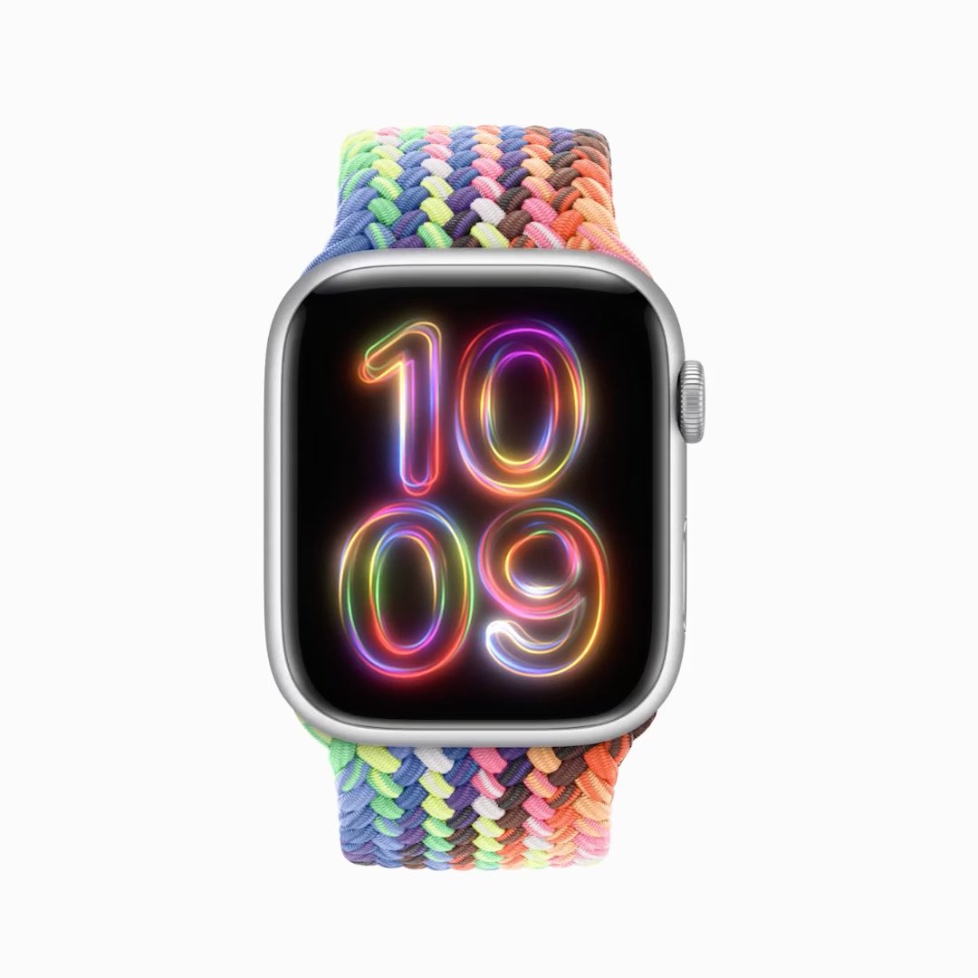 Apple has announced the new Pride 2024 Apple Watch face and band The band will be available May 22 📆