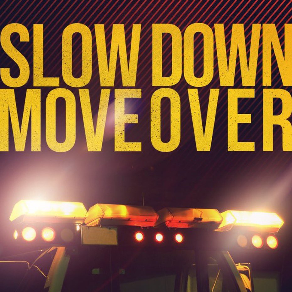 Whether you're driving in the city or on the highway, #SlowDownMoveOver applies to all roads. Prioritize safety anytime there are flashing lights on the roadside. #MoveOverMonday