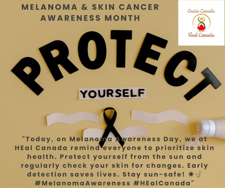 Sunny weather is beautiful! But can be harmful!  Know the signs of Skin Cancer and the various types of skin cancer!  #healcanada #saveyourskin #patientadvocacy #melanoma