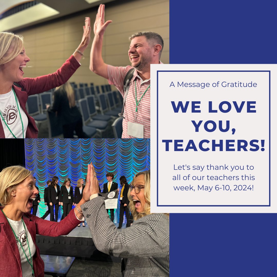 This week we celebrate Teacher Appreciation Week 🥳 Let's show some love to our teachers and say THANK YOU for all the hard work they do in getting our students to succeed ✨ Pictured: Jami Aylor (left), Brad Redd, Tricia Leslie #veinternational #veproud #teacherappreciationweek