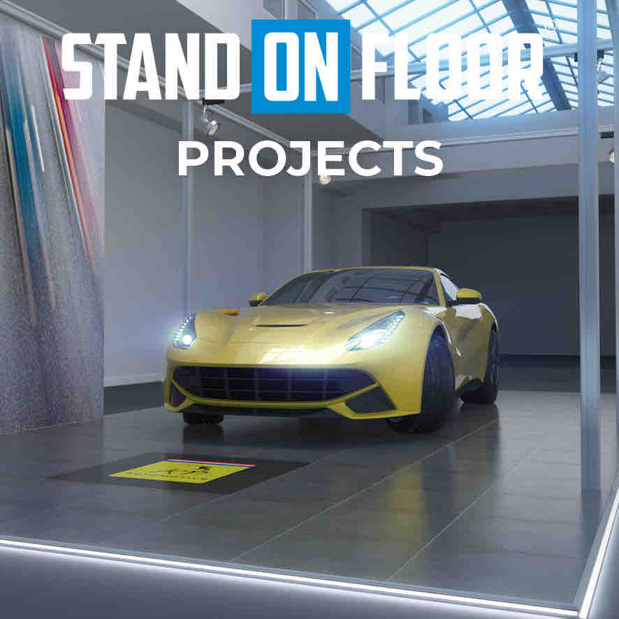Discover Stand-On: the lightweight and easy-to-assemble floor solution perfect for exhibitions. No tools needed, saving you time and effort during setup. 
#raisedfloor #tradeshow #expofloor #exhibition #exhibitionstand #activation #carplatform  #shopinshop #event #brandactivation