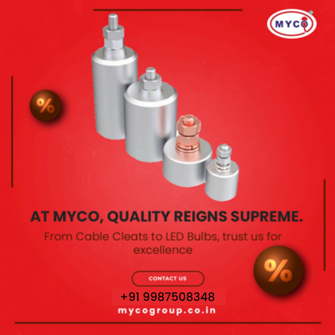 ⚡️ Power up with Myco: where quality leads the charge! ��✨ 
#MycoQuality #ElectrifyExcellence #TopNotchTech #QualityOverQuantity #PowerUpWithMyco #ElectricalExcellence #TrustedByPros #LightingTheWay