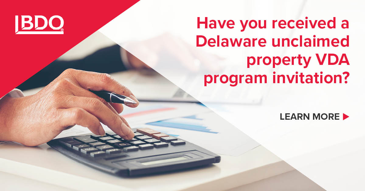 The state of Delaware is issuing unclaimed property voluntary disclosure agreement program invitations. Let us help you navigate the state’s processes and compliance requirements: bit.ly/3WTPKLD #UnclaimedProperty #Tax