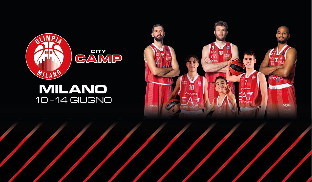 Aperte le iscrizioni per l'Olimpia Milano CITY Camp. Leggi qui per tutte le informazioni👇 olimpiamilano.com/olimpia-milano… #insieme #ForzaOlimpia #CityCamp