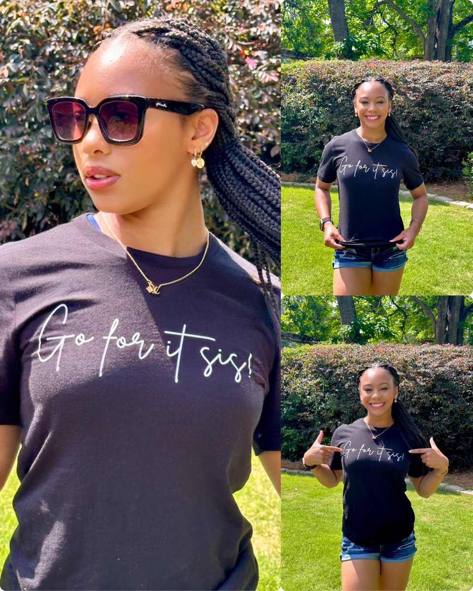 Thank you @_goforitsis for this dope t-shirt! Want to rock one just like it? Click link for 10% off. goforitsis.com/discount/Kyrst… .Tell’em Kyrstin sent cha! 😉🫶🏽#todayistheday 
•
•
•
•
•#tshirts #kyrstinjohnson #blackowned #goforitsis #blackexcellence #viral #viralpics #trend