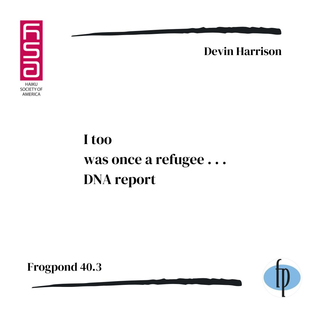 Here's a #haiku from issue 40.3 by Devin Harrison.

Let us know what you think, #readers.