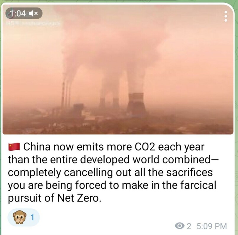 Here's the biggest polluter of the AIR 🌬 That's China ... calling on GRETA THUNBERG 🤔 were are you?