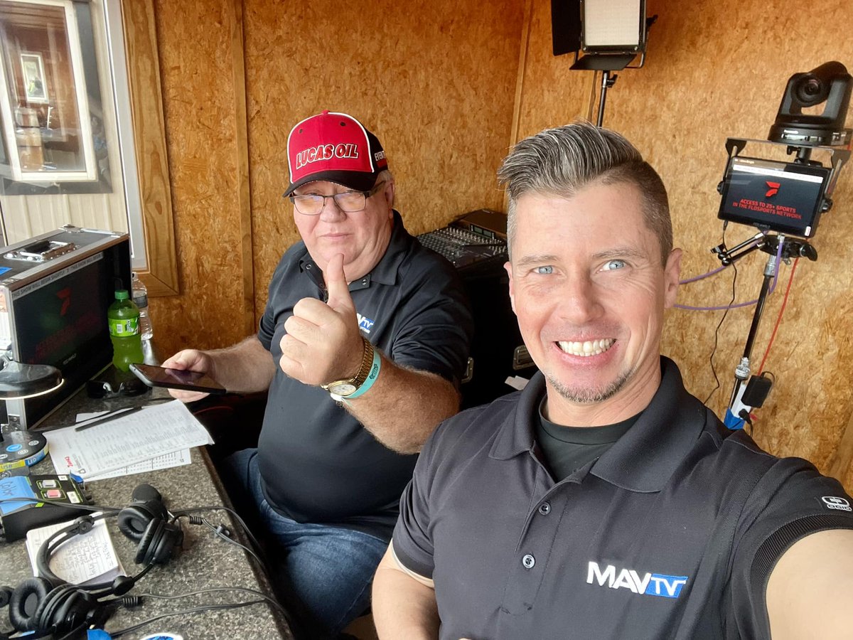 Yes, we'll likely battle some rain, but damn I'm excited to get back on the air this week with @DustinJarrett & @EssexLucasOil. The rumors weren't true. We didn't quit, we didn't get fired, etc. We took some time off, but we're back! Watch live at @FloRacing. #IllinoisSpeedweek