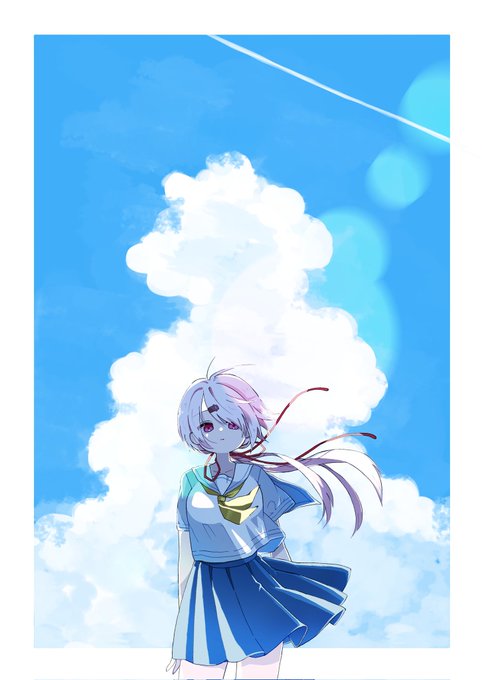 「飛行機雲 ロングヘアー」のTwitter画像/イラスト(新着)