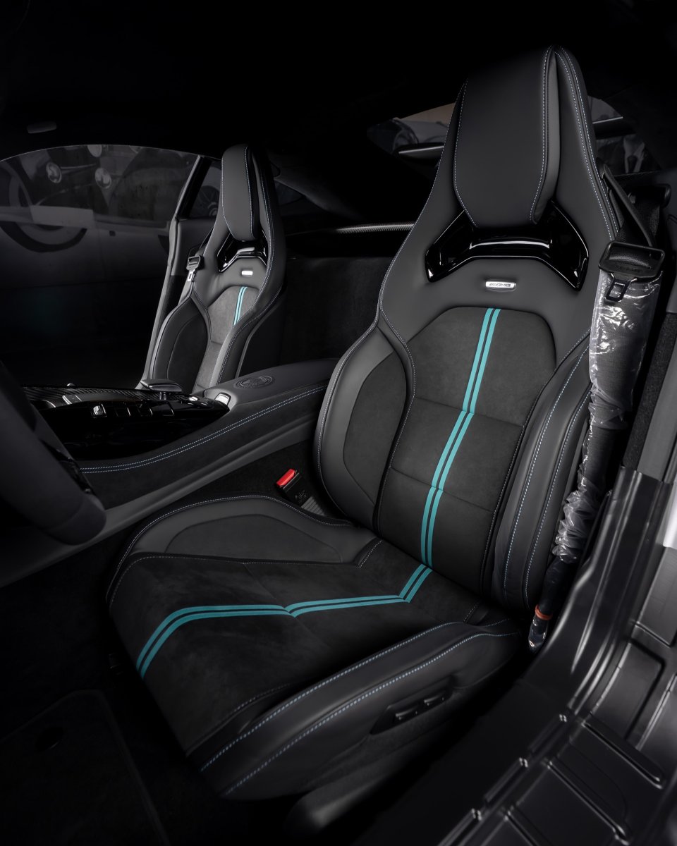 2021 Mercedes-Benz AMG GT Black Series P ONE Edition | 1 of 40 worldwide and 1 of 24 in the US

This 37-mile example is presented in Cirrus Silver Metallic/Obsidian Black Metallic over Black Exclusive Nappa/Dinamica Interior with Turquoise Green Stitching