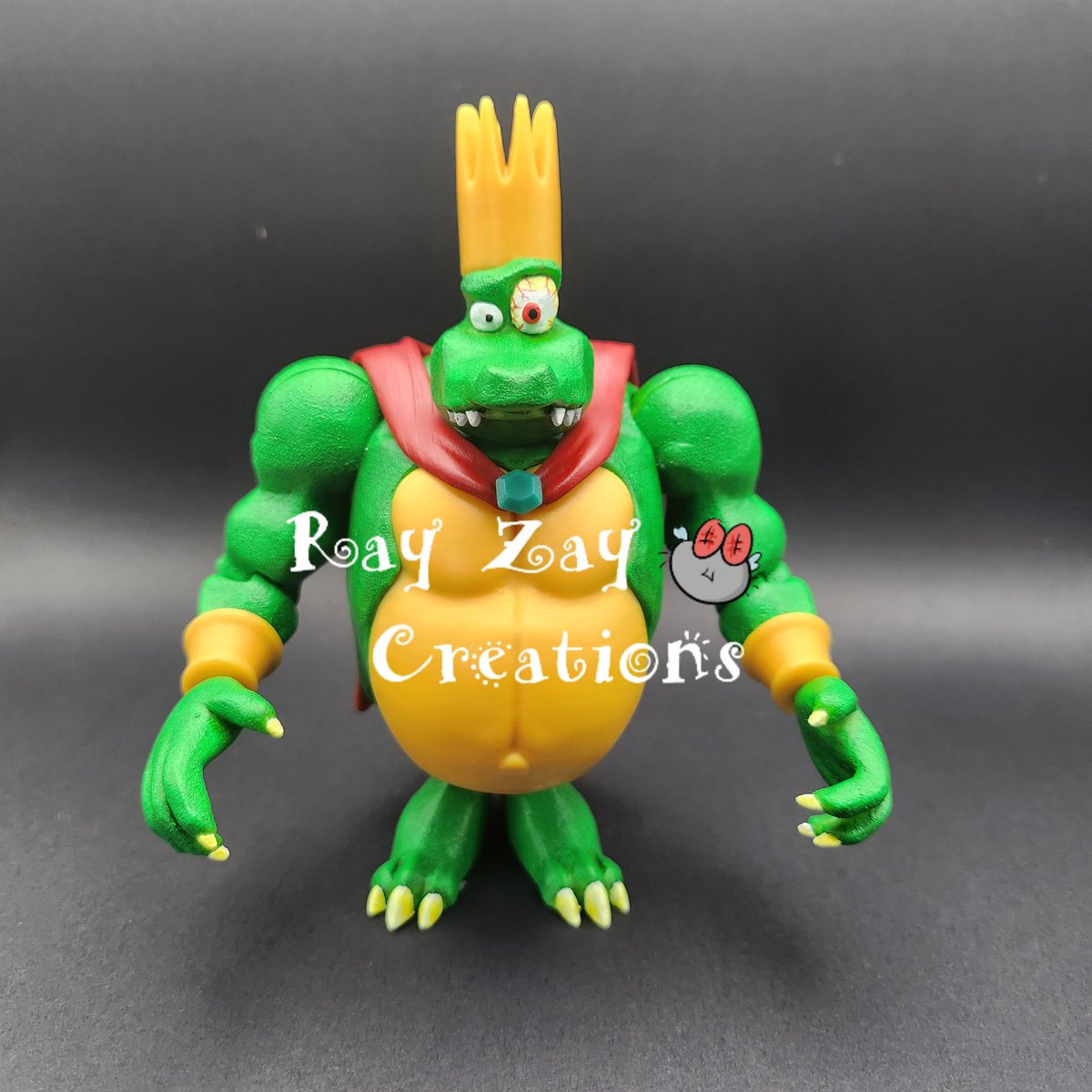 King K Rool Custom Figure complete. 
#donkeykong64 #donkeykongcountry #donkeykong #rayzaycreations #etsyuk #customactionfigures