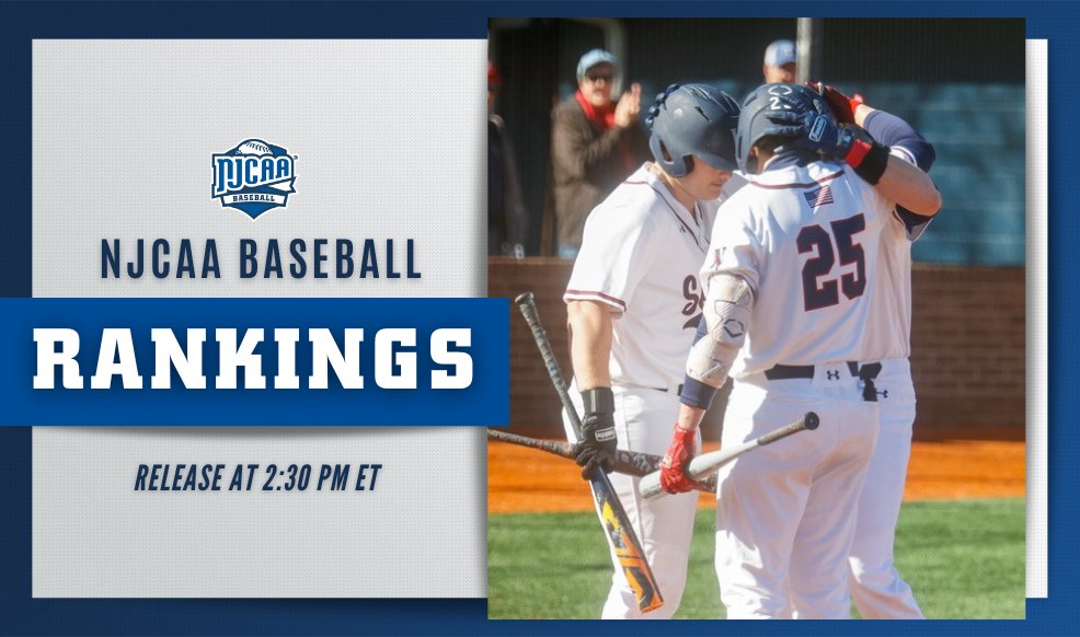 🔥 On fire at the plate! The latest #NJCAABaseball Rankings will go live today at 2:30 PM ET.