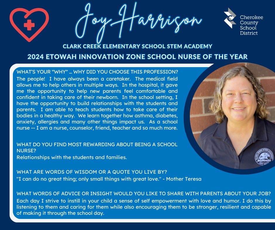 National School Nurse Day is May 8, 2024, and this week, we will introduce you to CCSD’s 2024 Innovation Zone Nurses of the Year! Stay tuned as we highlight our winners each day. Thank you to all CCSD nurses for the care you provide daily to our students and staff! #CCSDfam