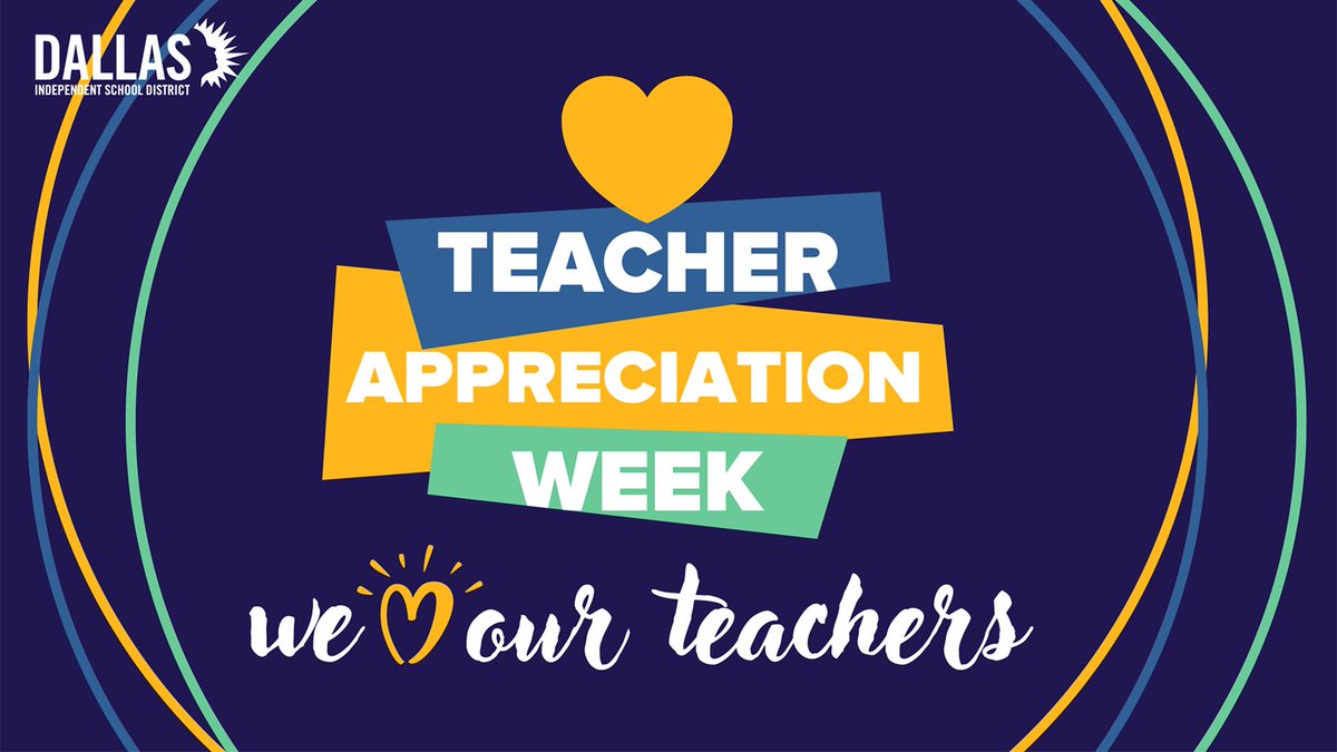 Happy Teacher Appreciation Week to all the amazing educators in Dallas ISD! Thank you for everything you do to inspire and empower our students! #TeacherAppreciationWeek