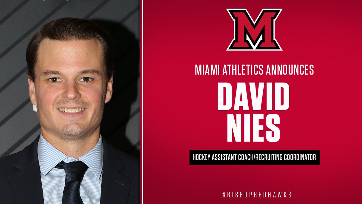 We are thrilled to announce the addition of David Nies to our coaching staff! bit.ly/DavidNies #RiseUpRedHawks