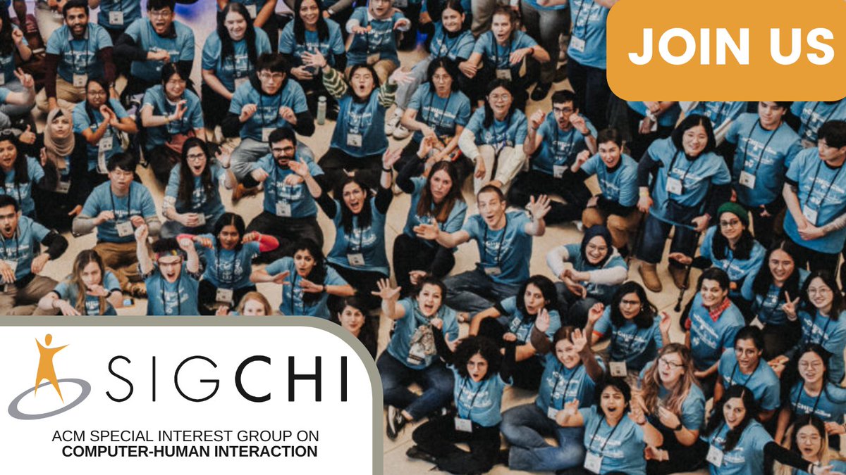 Hey #SIGGRAPH community! Interested in human-computer interaction? Discover #SIGCHI — where design meets user experience. Join the SIGCHI membership and be part of the HCI evolution! Together, let's sculpt the future of our daily interactions with technology! #Partner…