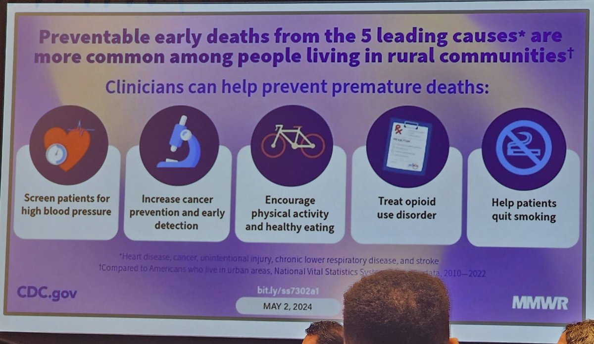 New report out from @CDCgov on #ruralhealth. Check it out, @PennStateCTSI! #WeAre tackling these through our clinical & translational science efforts!