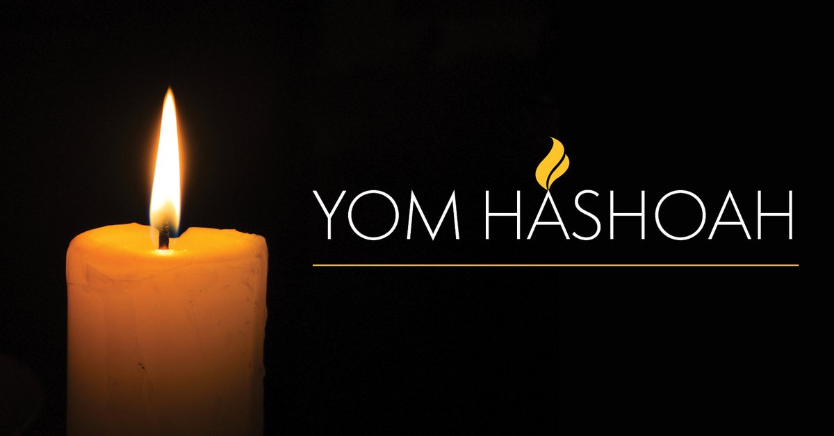 Today is Yom Hashoah, #Holocaust Remembrance Day, a day to remember the 6 million Jewish children, women and men murdered by Nazis and their collaborators during the Shoah, and to honour the brave Survivors of one of history's darkest periods. 🕯️ #NeverAgain #YomHashoah…