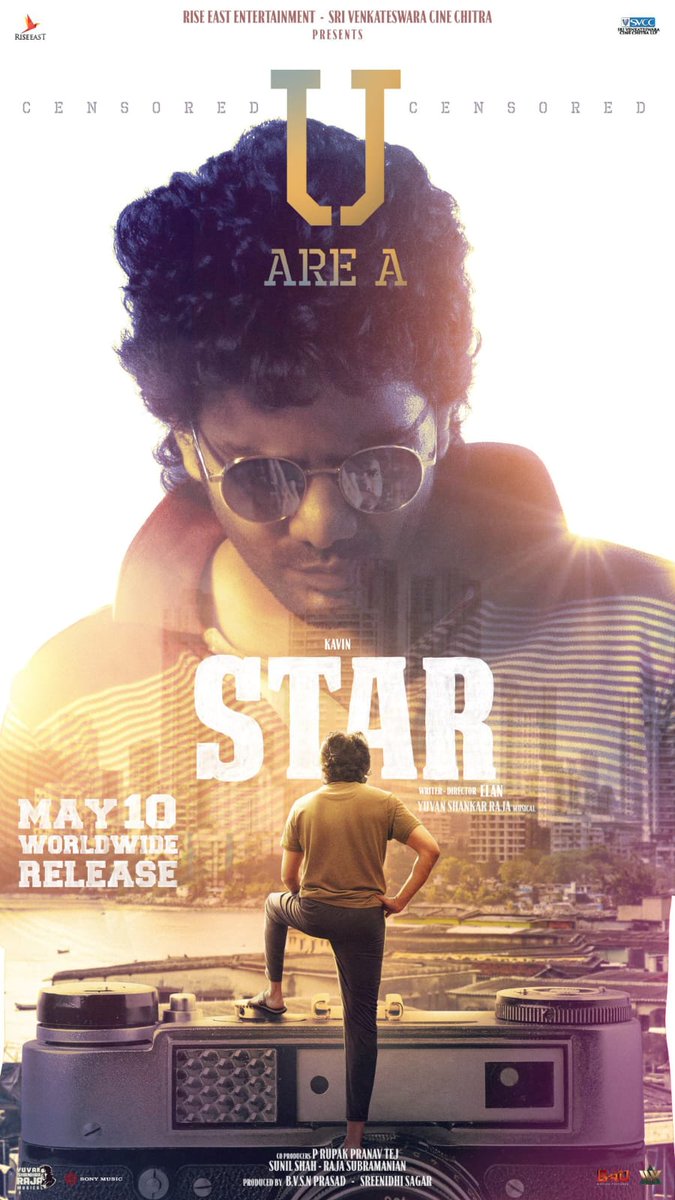 #Kavin's #Star censored with -“ U “ ⭐️ Runtime - 2 Hrs 38 Mins. May 10 Release.