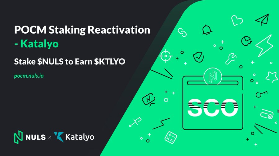 🧩 @Katalyo staking is now available on @Nuls #POCM platform

🧩 #Katalyo is a no-code cross-chain protocol for building blockchain-powered applications without writing a single line of code

🔽 VISIT
pocm.nuls.io/pocm/Projects/…
#Definews $KTLYO